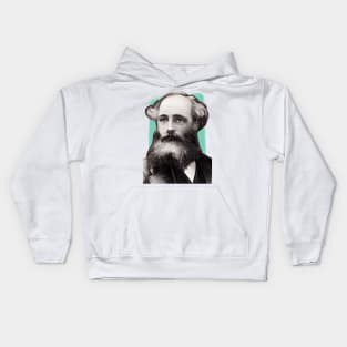 Scottish Mathematician James Clerk Maxwell illustration Kids Hoodie